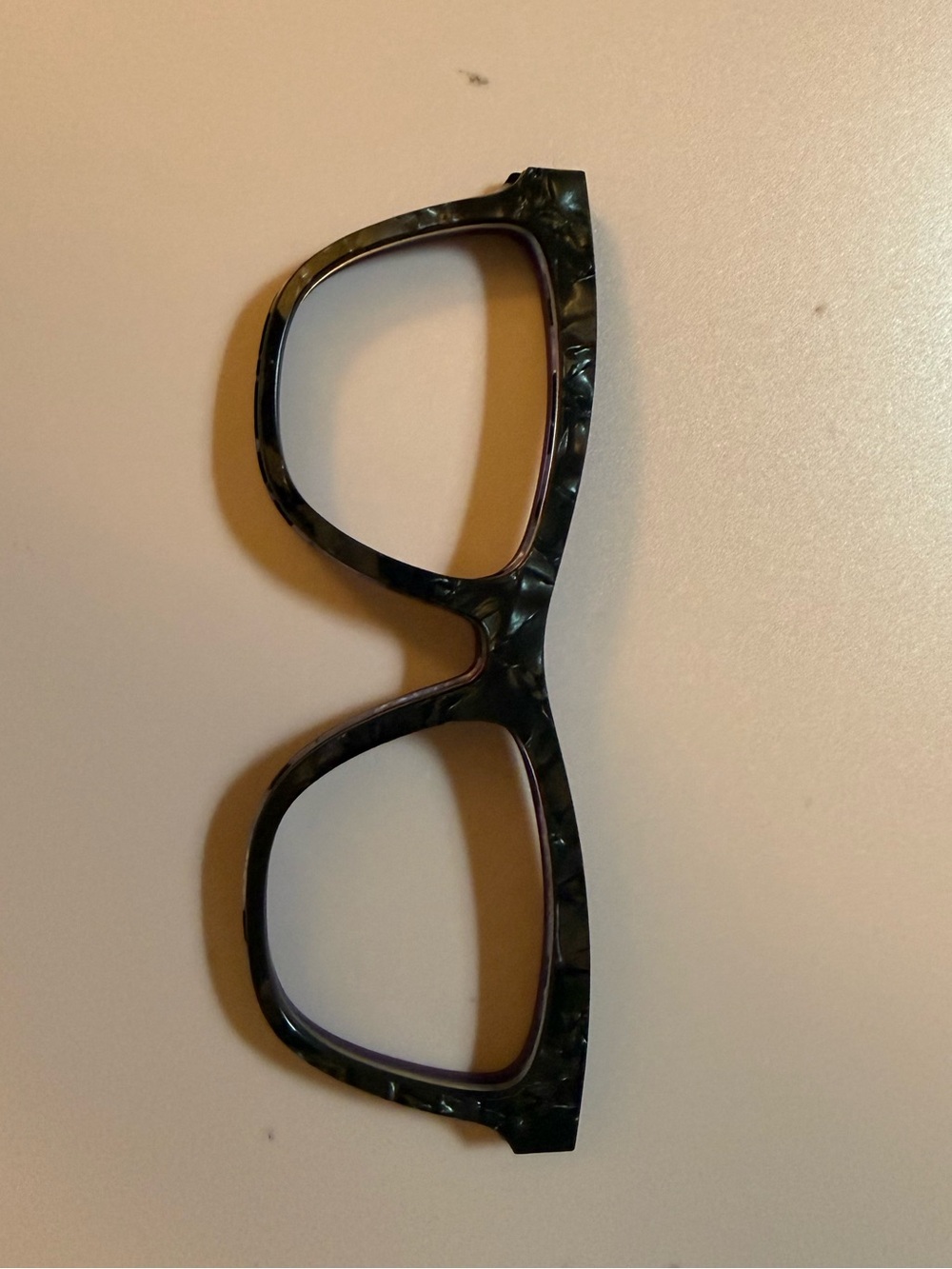 Harper toppers black shiny liquid marble pair eyewear